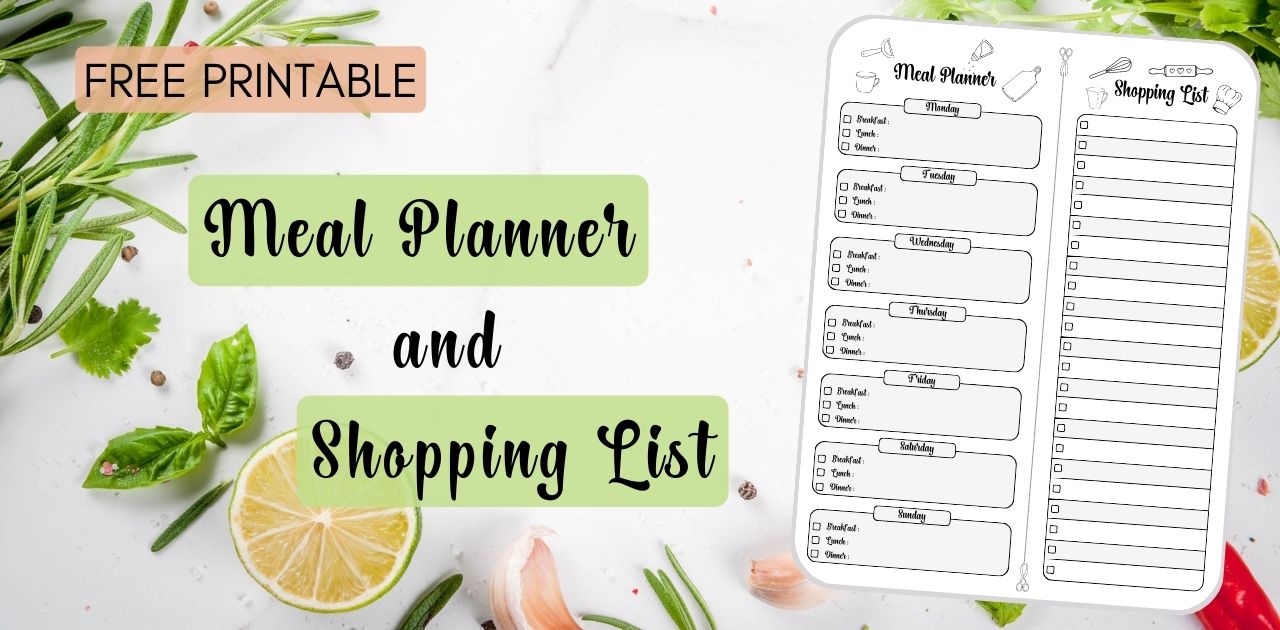 Meal Planner and Shopping List - Tools 4 Schools at Home